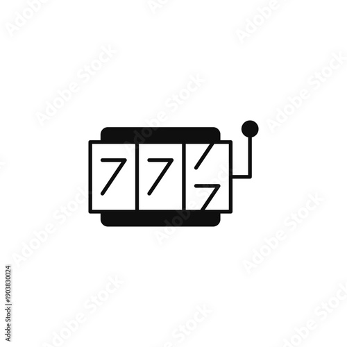 casino vector icon. flat sign for mobile concept and web design. Symbol, logo illustration. Vector graphics