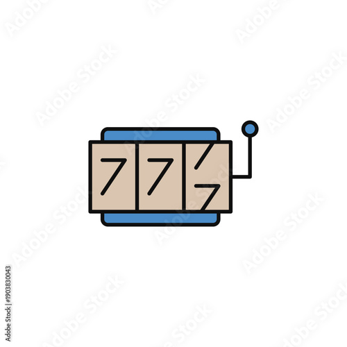 casino vector icon. flat sign for mobile concept and web design. Symbol, logo illustration. Vector graphics