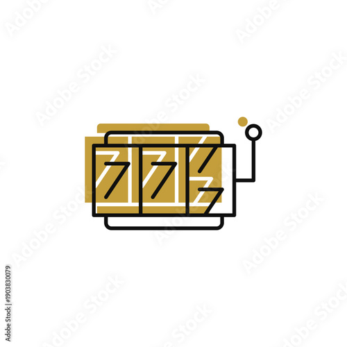 casino vector icon. flat sign for mobile concept and web design. Symbol, logo illustration. Vector graphics