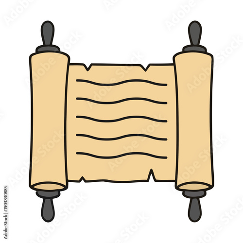 Purim vector illustration with carnival elements. Happy Purim, Jewish festival, carnival, Purim paraphernalia icons. Purim carnival, Jewish holiday.