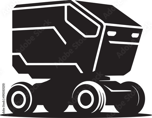 Futuristic rover vehicle illustration