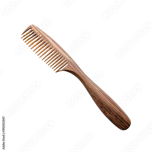 Wooden Comb Resting on a Flat Surface for Hair Care and Grooming Needs