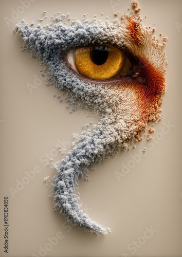 Abstract Eye Surreal Texture Vision Artistic Expression, Copy Space