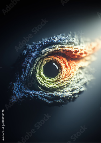 Abstract Colorful Eye Vision Digital Artistic Detail