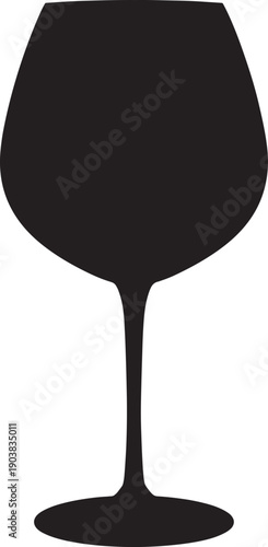 Silhouette of a brandy glass