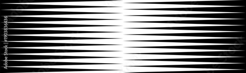 Seamless pattern of opposing horizontal black spikes on white.