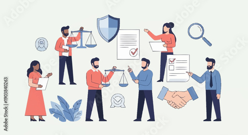 Consumer Rights and Fair Trade Concept Illustration