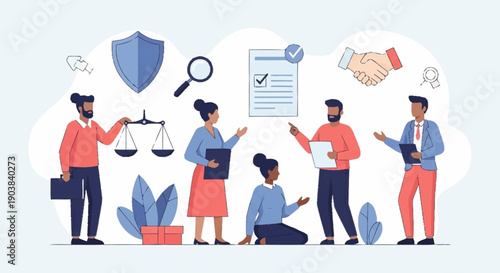 Consumer Rights and Fair Trade Concept Illustration