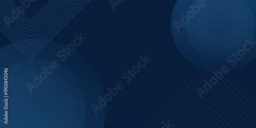 Dark blue background. Modern lines curves abstract presentation background. Luxury paper cut background. Abstract decoration, gold pattern, halftone gradient