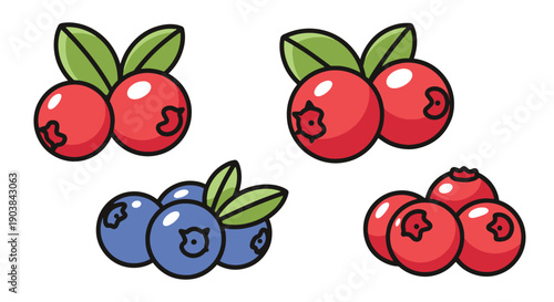 Bilberry Line art creative design