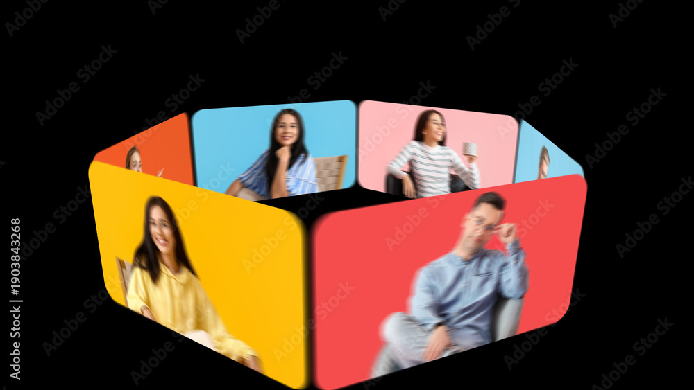 Carousel Loop Horizontal – Scrolling Content Opener for Motion Graphics ...