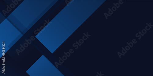 Blue black abstract background geometry shine and layer element vector for presentation design. Suit for business, corporate, institution, party, festive, seminar, and talks