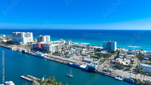 Fotografi Hollywood Beach Florida aerial photo