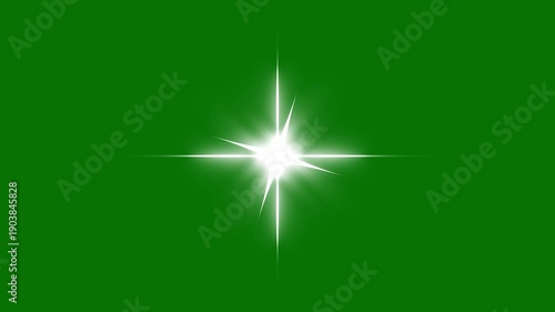 single star glitter, sparkle, twinkle animation on transparent. vfx included, shiny glowing stars, fairy twinkle stars, Twinkle Sparkling stars Shine animation on green background. 4k