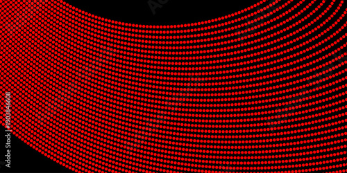 A vibrant red abstract background featuring circular patterns and glowing light textures creates a dark, artistic vector illustration ideal for a modern wallpaper or fabric cloth backdrop design