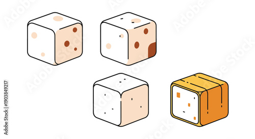 Paneer Line art creative color filled design