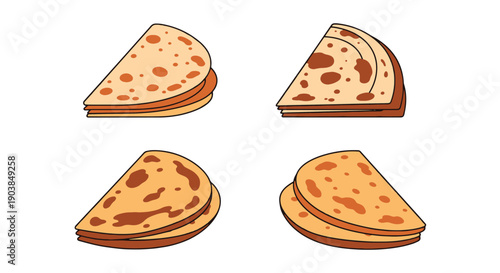 Paratha Line art color