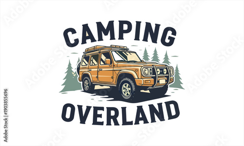 Vintage Off-Road Vehicle with Rooftop Tent for Camping and Overland Adventures.