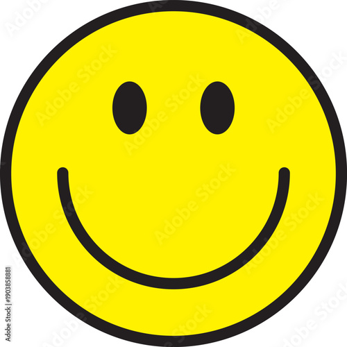 Smiley Icon Smiling Face Flat Style