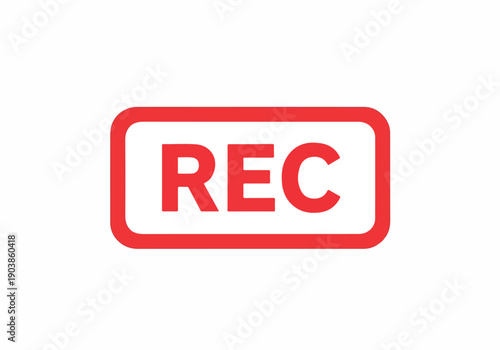 Indicator icon signifying active recording in progress, widely used in various digital devices and media applications to show capture functionality