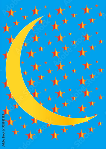 moon and star