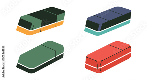 Chalkboard Eraser colorful digital illustration