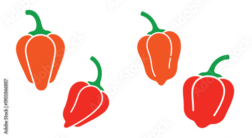 Habanero Line art color modern style