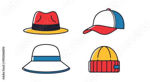 Hat Line art vector digital illustration