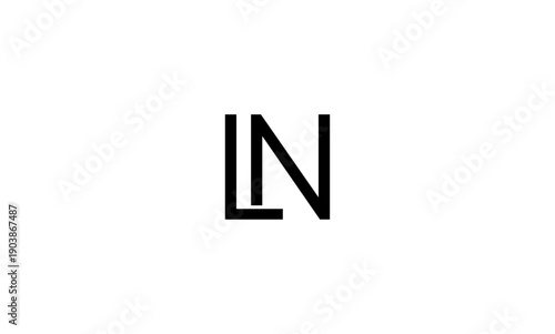 LN initial letter logo or LN monogram