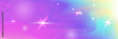 Unicorn Background. Pink Princess Pattern And Beautiful Rainbow Hologram. Purple Fairy Gradient. Cute Sparkle Texture With Candy Glitter And Watercolor Effect. Blue Unicorn Background.
