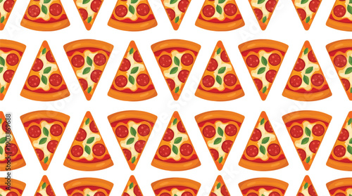 Pizza Pattern: A vibrant and delicious array of pizza slices forming a seamless, eye-catching pattern, perfect for adding a touch of flavor and fun to any design.