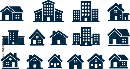 Simple Home Vector Icon House Estate Symbol