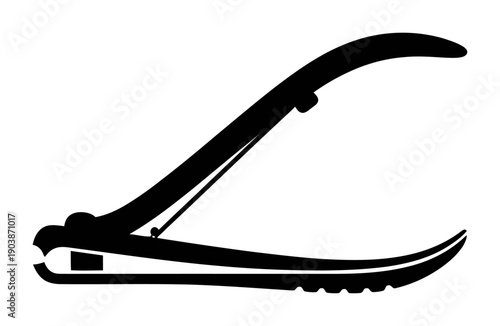 Nail Clippers Silhouette - Minimalist Vector