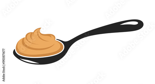 Peanut Butter Line art creative design