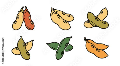 Soybean Line art illustration