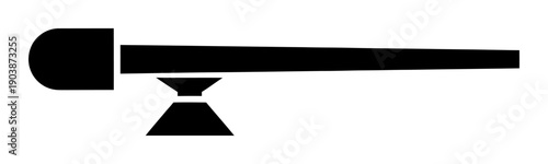 Lever Fulcrum Illustration - Minimalist Vector