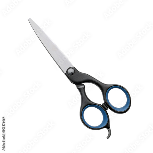 Scissors With Floral Design and Red Dot Handle Used for Cutting Tasks in a Ho...