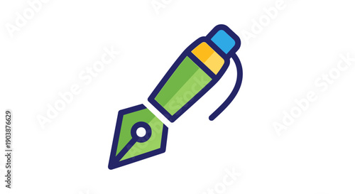 Green and blue marker tip.