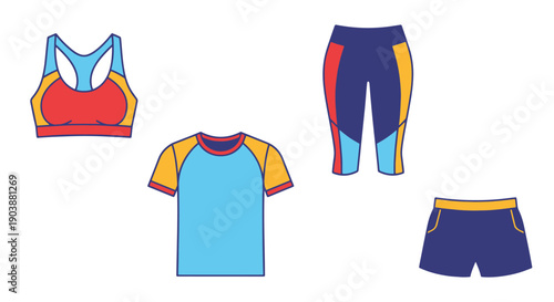 Activewear Line art high quality