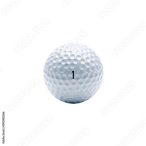 Golf Ball Ready to Be Hit on the Number One Tee at a Golf Course in the After...