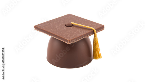 Chocolate Graduation Cap Sits on a Table Ready for a Celebration at a School ...