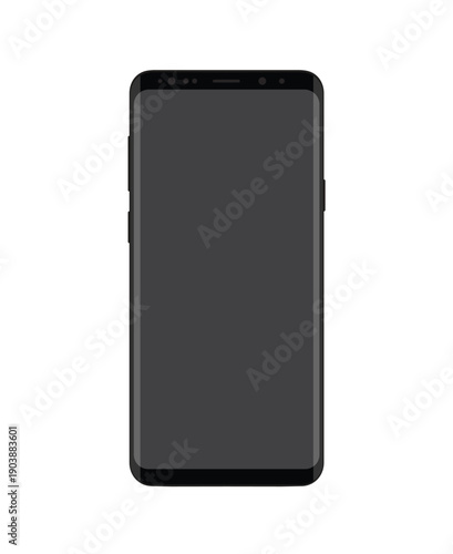 Smartphone realistic mockup vector illustration