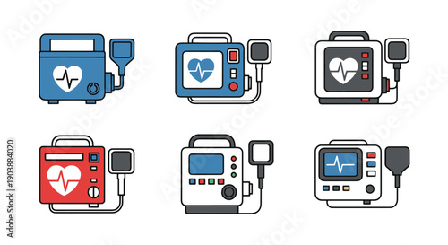 Defibrillator Line modern design