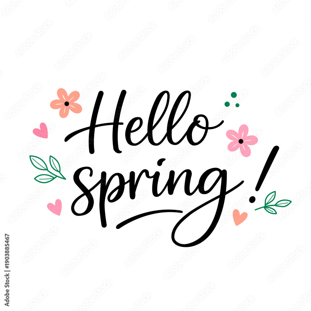 Obraz premium Greeting card or banner with hand-lettered