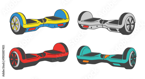 Hoverboards Line art color unique design