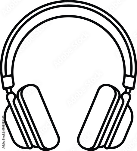 A pair of over-ear headphones with a sleek and modern design.