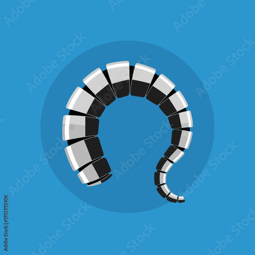 Digital illustration of a question mark made of black and white piano keys.
