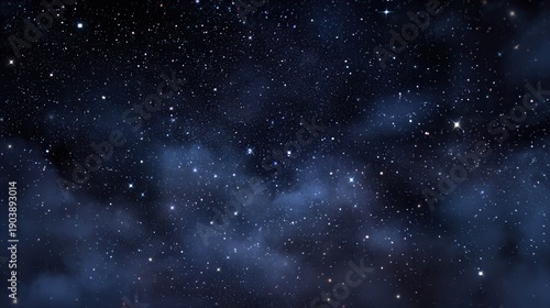 Wallpaper Mural Starry night sky with scattered galaxies Torontodigital.ca