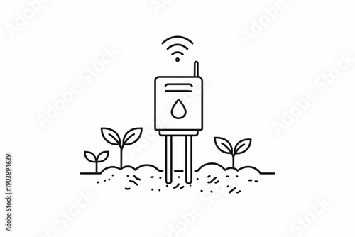 Smart soil moisture sensor for efficient plant watering and growth