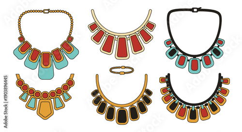 Statement Necklaces filed color creative design